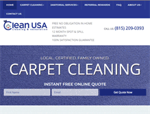 Tablet Screenshot of cleanusa.com